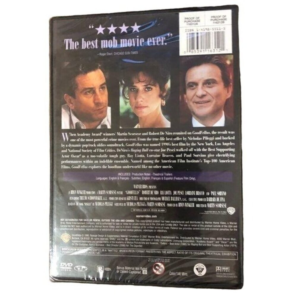 1990 Goodfellas DVD - NEW Sealed - Picture 2 of 4